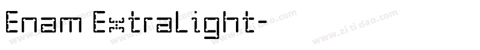 Enam ExtraLight字体转换